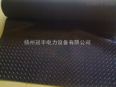 绿色条纹绝缘橡胶板生产厂家-产品报价-扬州冠丰电力设备